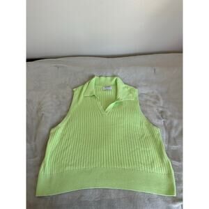 Old Navy Lime Green Polo Sweater Vest Size XXL